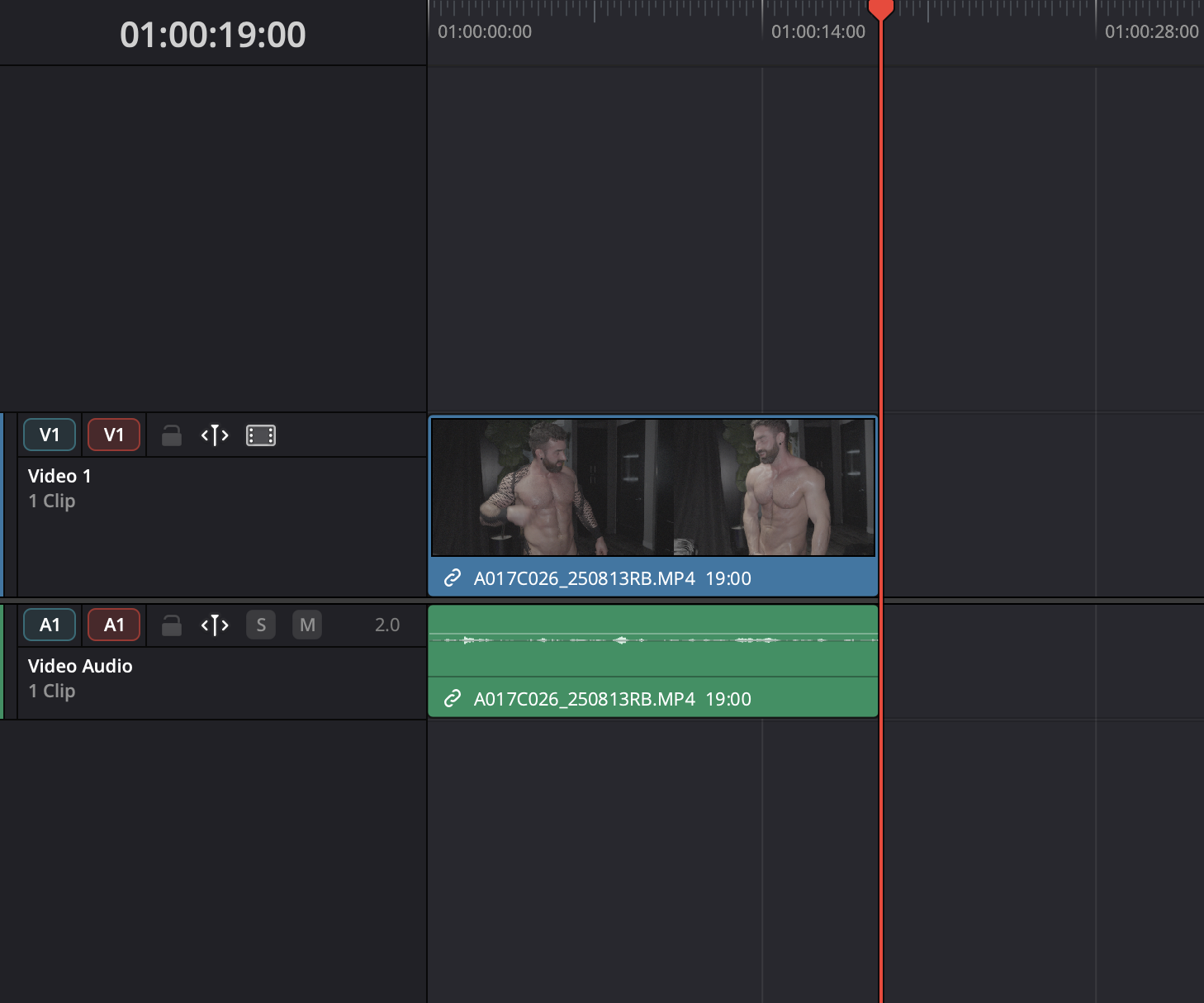 A behind the scenes clip on the BTS timeline