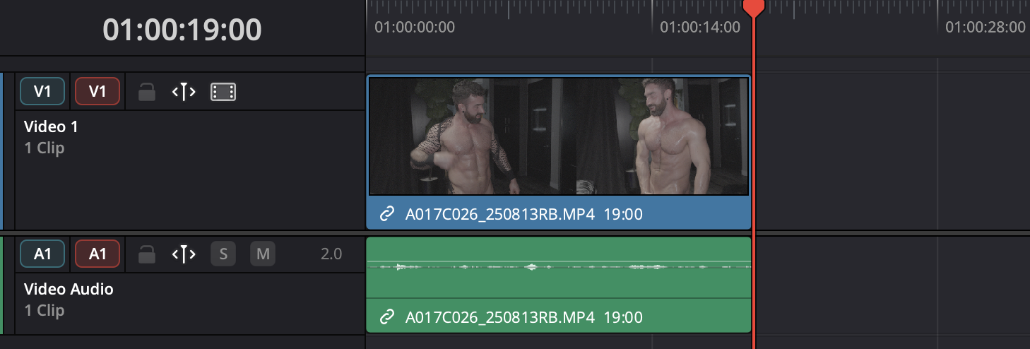 A behind the scenes clip on the BTS timeline